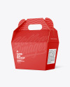 Paper Box w/ Handle Mockup