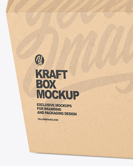 Kraft Box w/ Handle Mockup