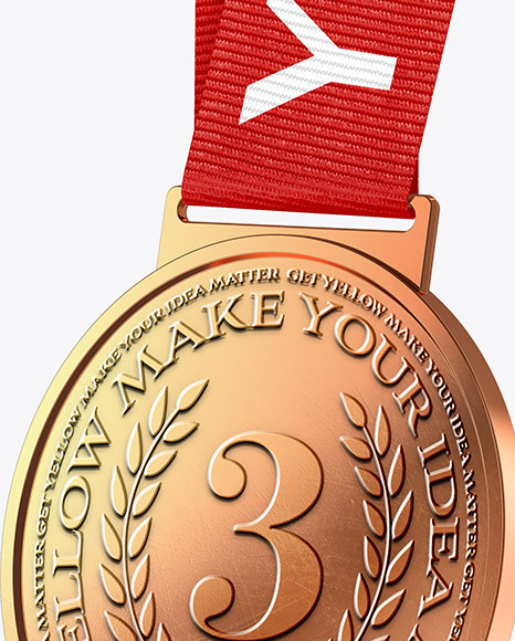 Bronze Medal Mockup