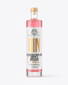500ml Clear Glass Gin Bottle Mockup 500ml Clear Glass Gin Bottle Mockup