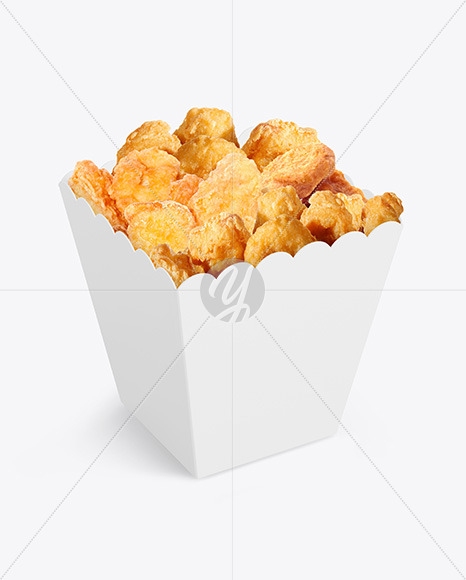 Paper Bucket W/ Chicken Mockup