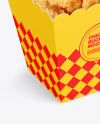 Paper Bucket W/ Chicken Mockup