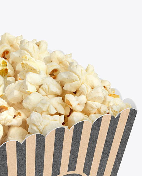 Kraft Popcorn Bag Mockup