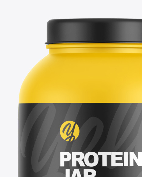 Matte Protein Jar Mockup