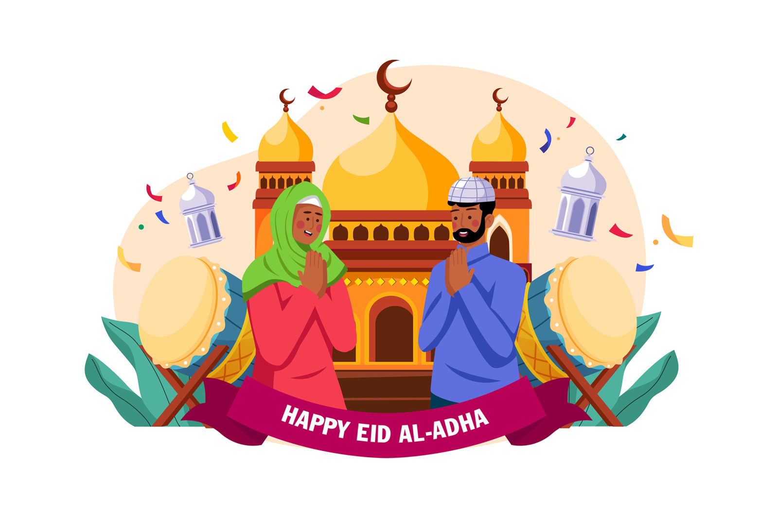 M545_Eid Al-adha Illustration Pack M545_Eid Al-adha Illustration Pack