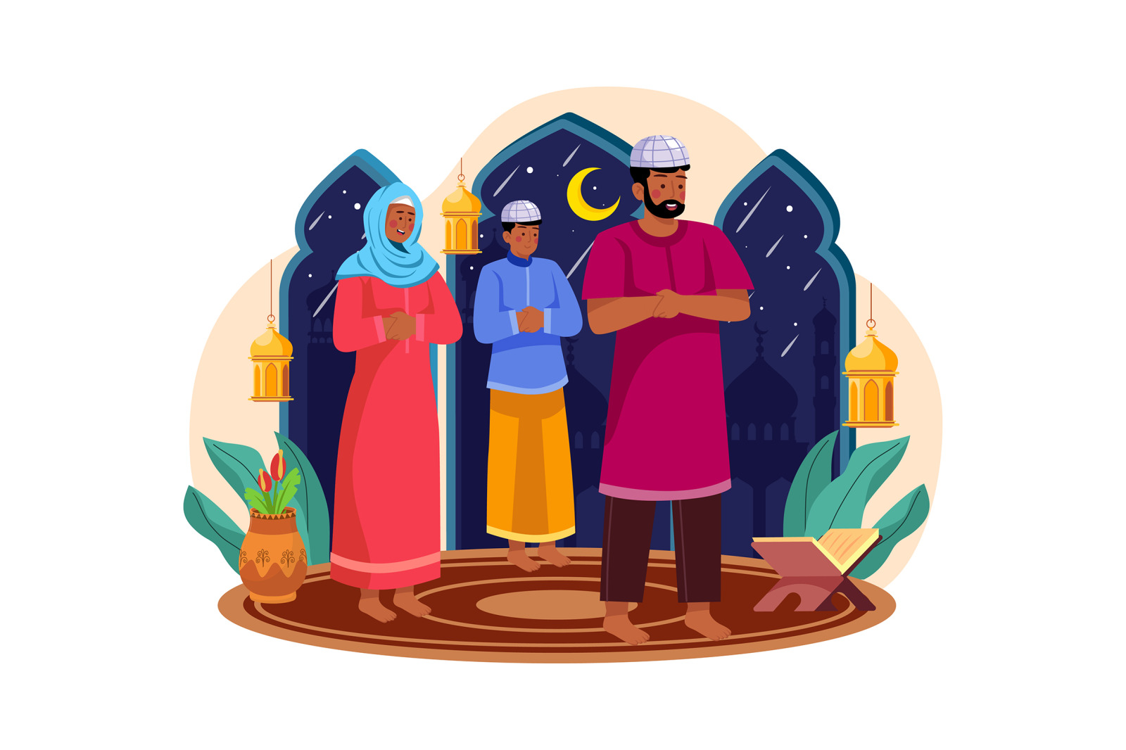 M545_Eid Al-adha Illustration Pack M545_Eid Al-adha Illustration Pack