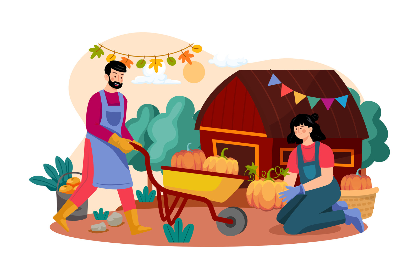 M547_ Thanksgiving Day Illustration Pack M547_ Thanksgiving Day Illustration Pack