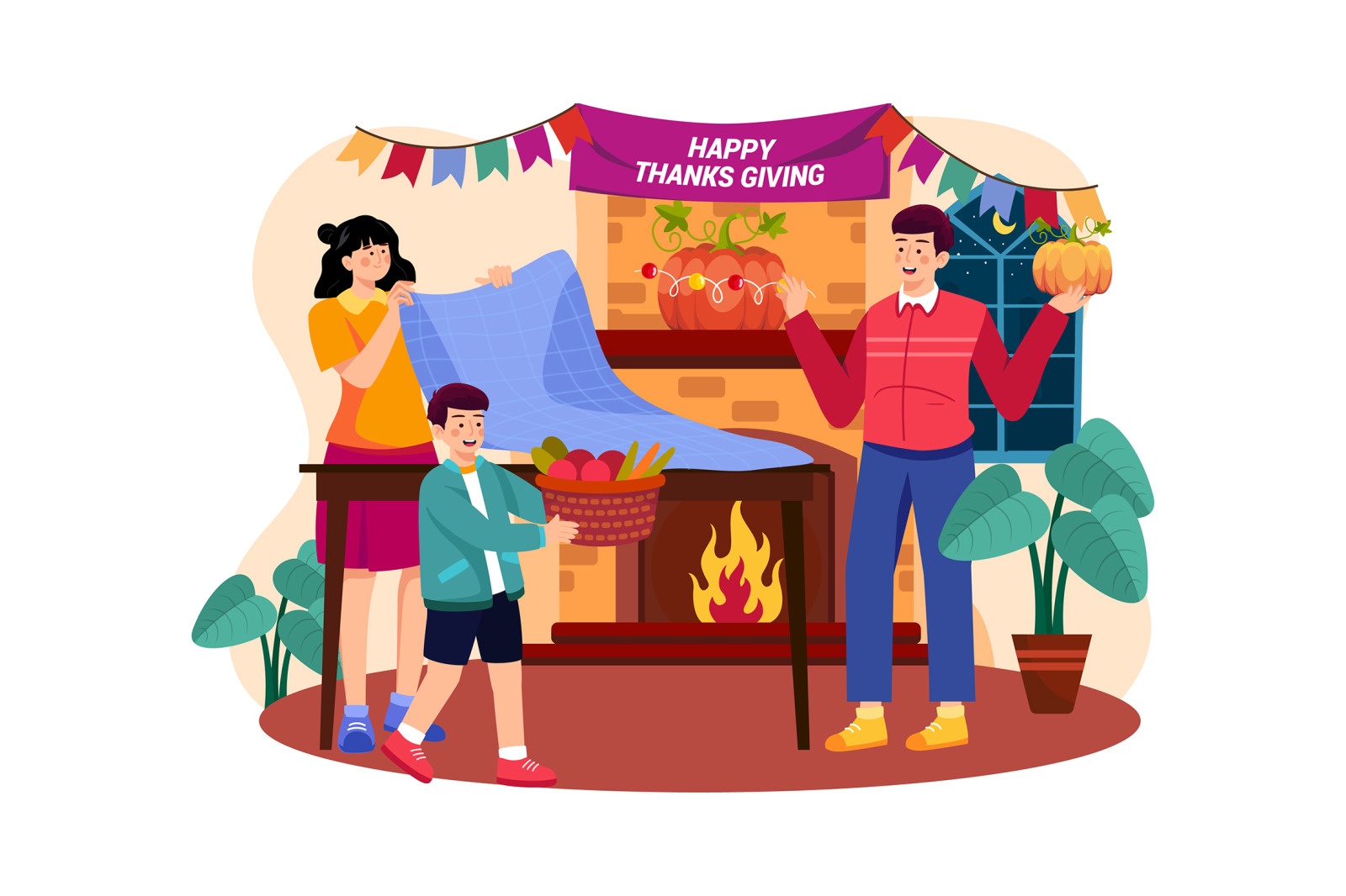 M547_ Thanksgiving Day Illustration Pack M547_ Thanksgiving Day Illustration Pack