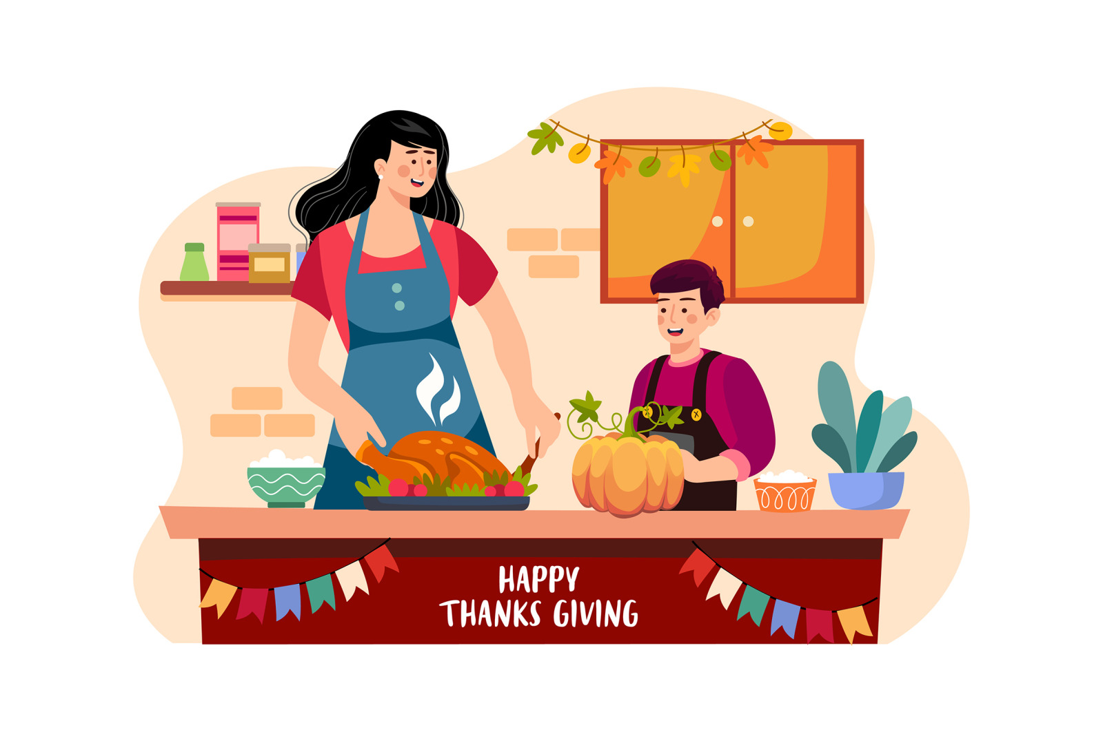 M547_ Thanksgiving Day Illustration Pack