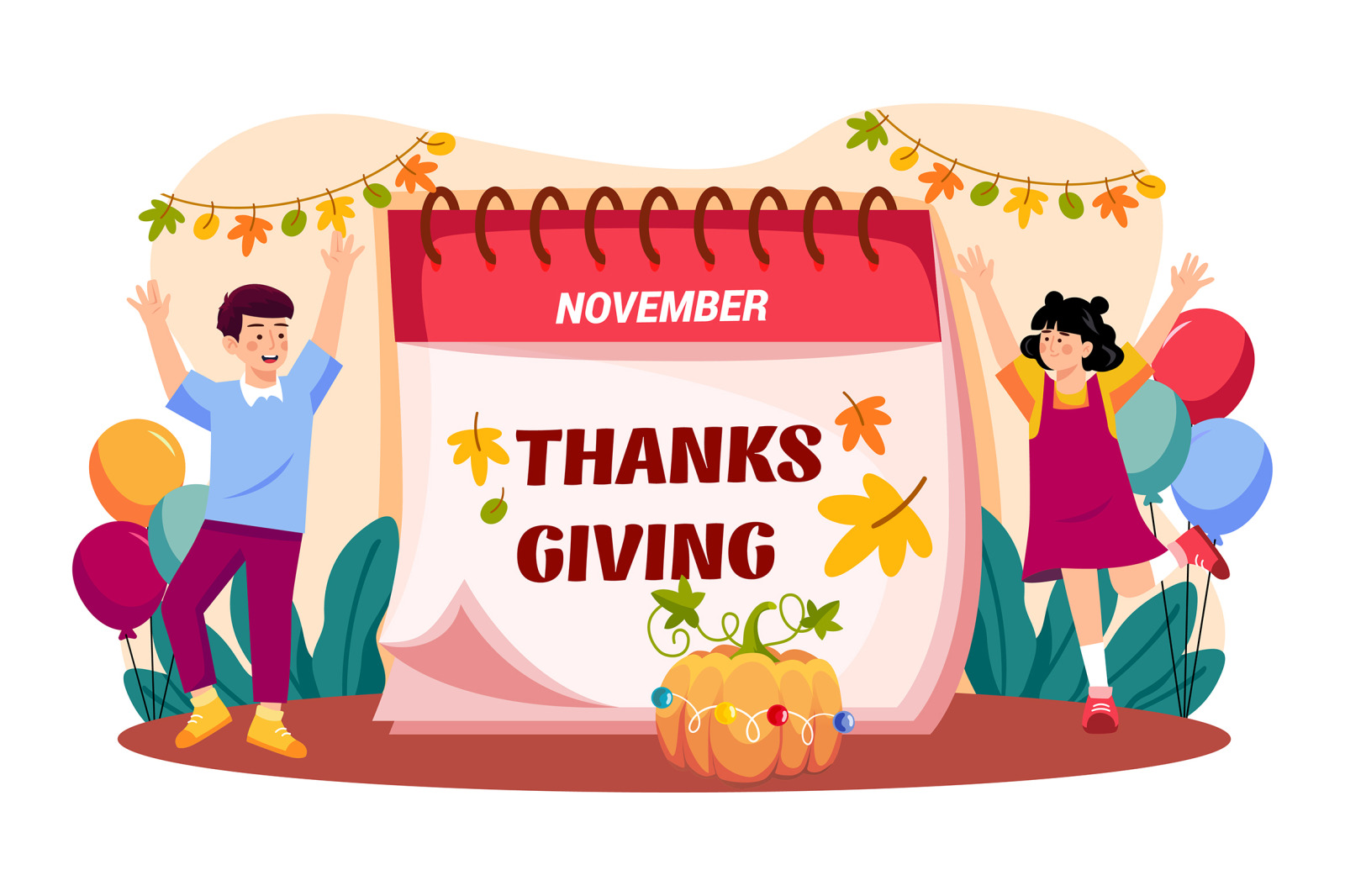 M547_ Thanksgiving Day Illustration Pack M547_ Thanksgiving Day Illustration Pack