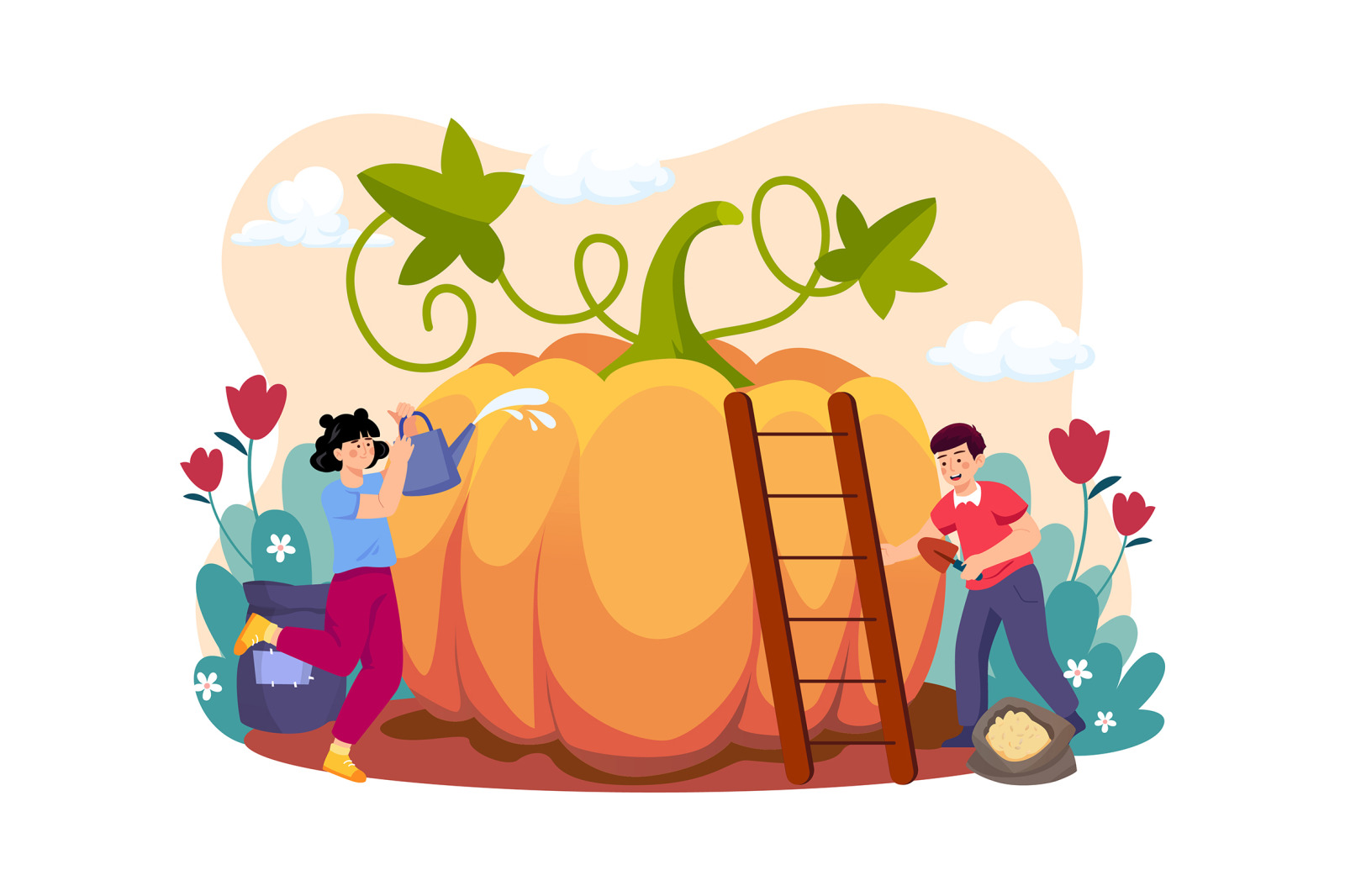 M547_ Thanksgiving Day Illustration Pack M547_ Thanksgiving Day Illustration Pack