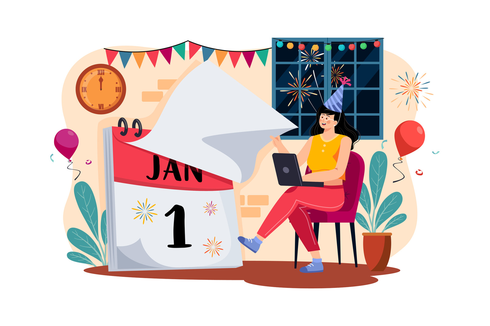 M549_New year’s Eve Illustration Pack M549_New year’s Eve Illustration Pack