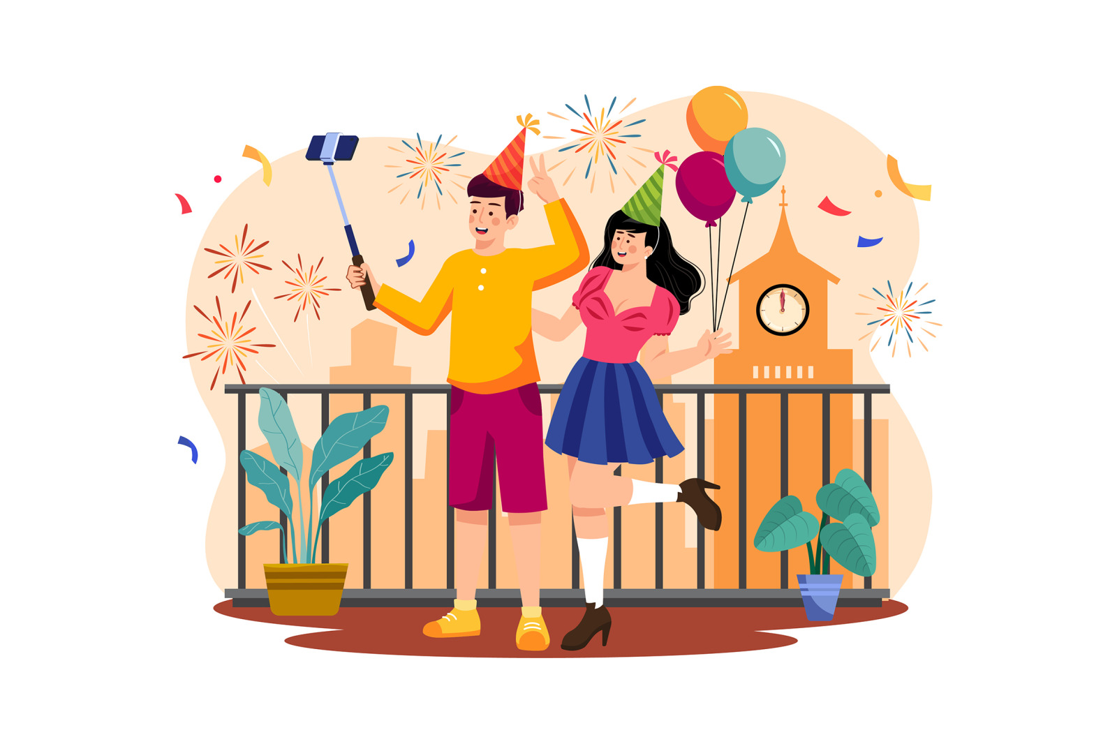 M549_New year’s Eve Illustration Pack M549_New year’s Eve Illustration Pack