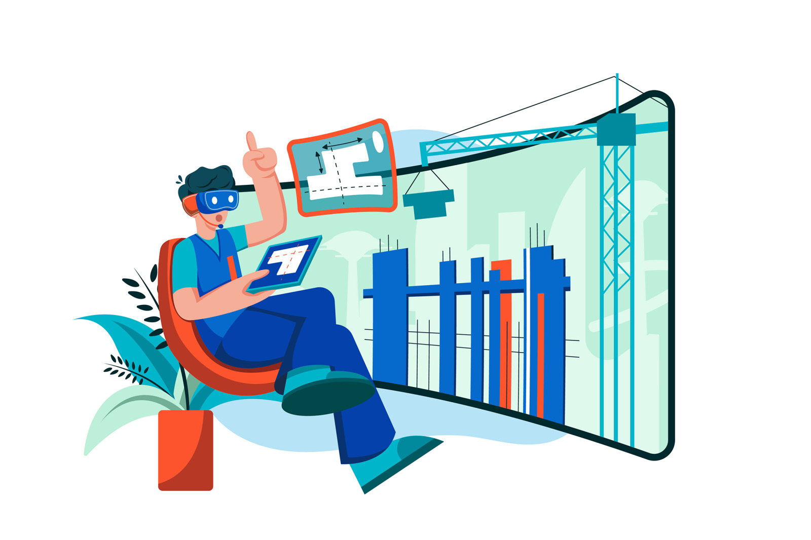 M506_AR-VR Technology Illustration Pack M506_AR-VR Technology Illustration Pack