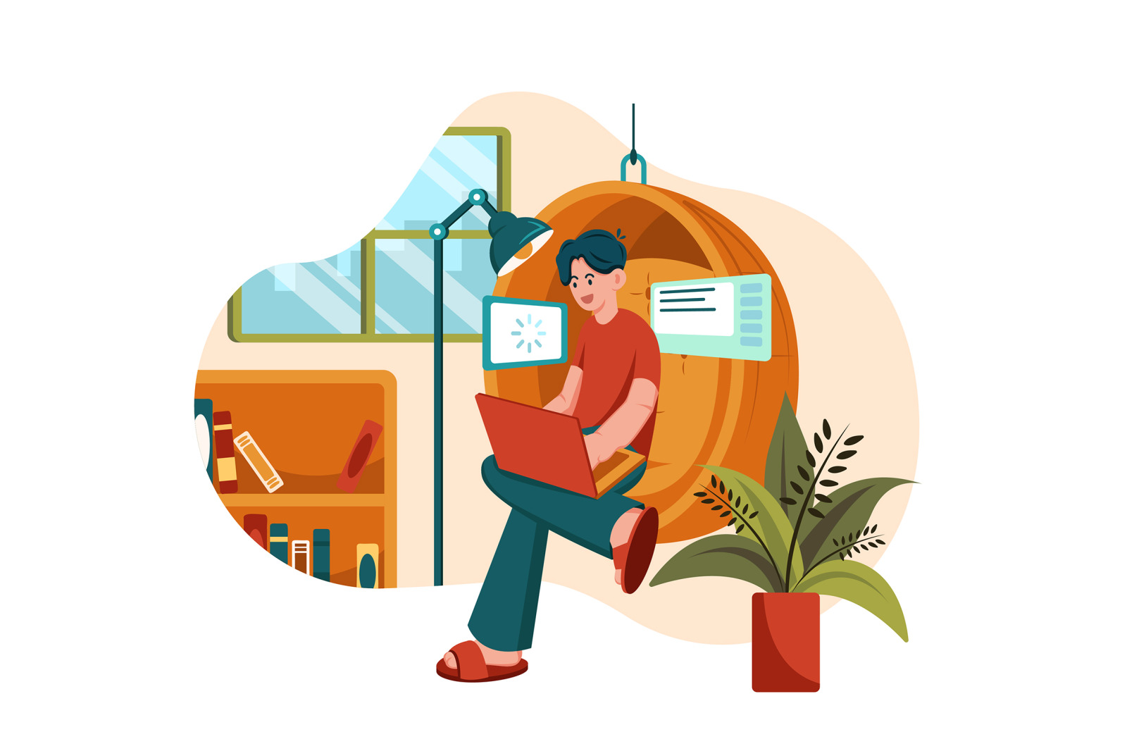 M557_Remote Work Illustration Pack M557_Remote Work Illustration Pack