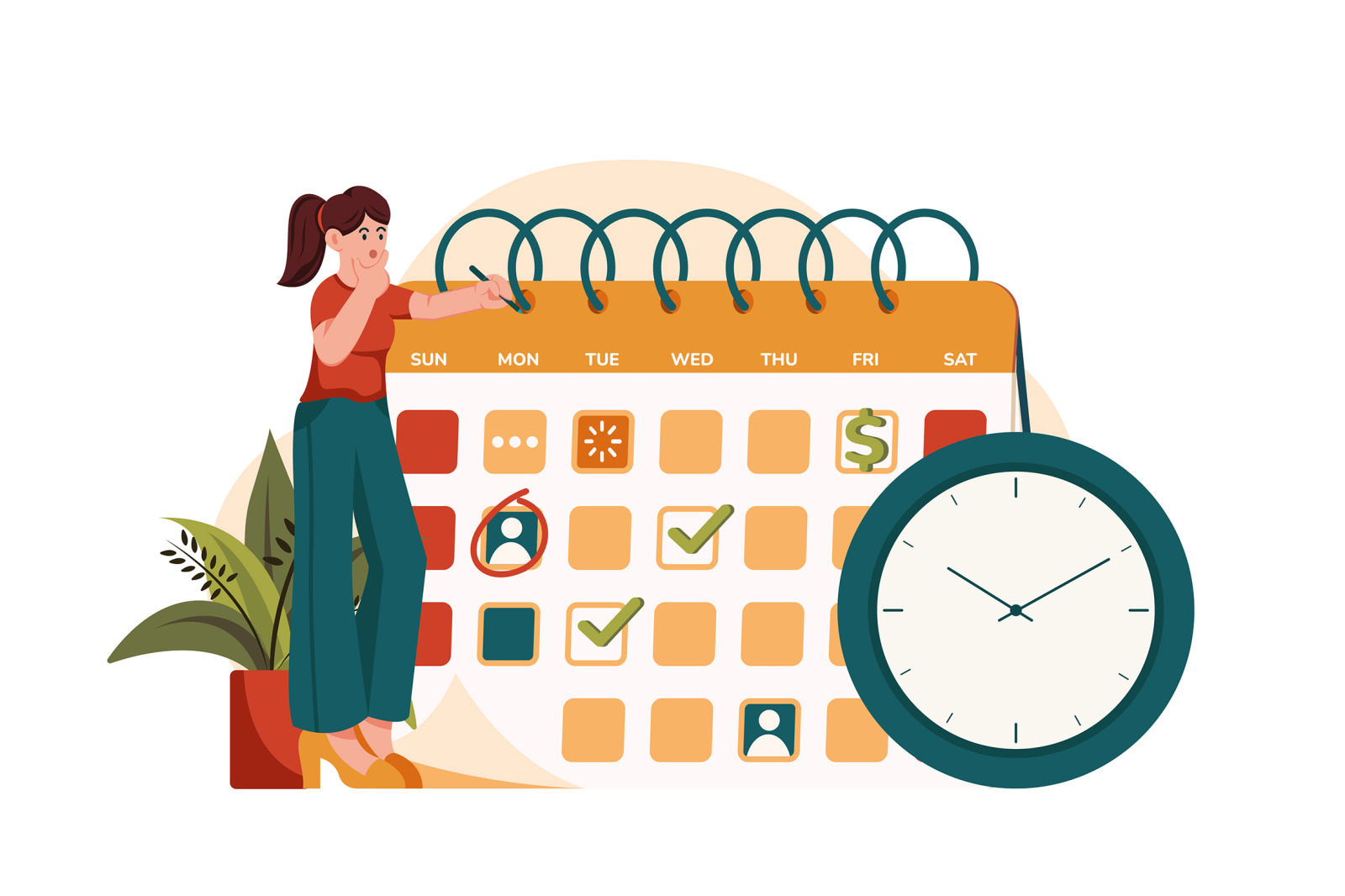 M557_Remote Work Illustration Pack M557_Remote Work Illustration Pack