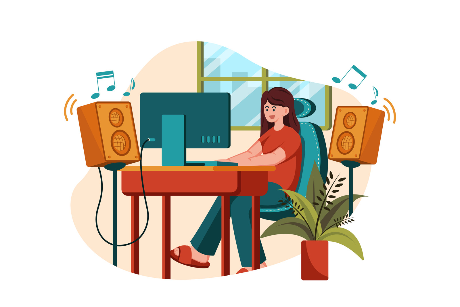 M557_Remote Work Illustration Pack M557_Remote Work Illustration Pack