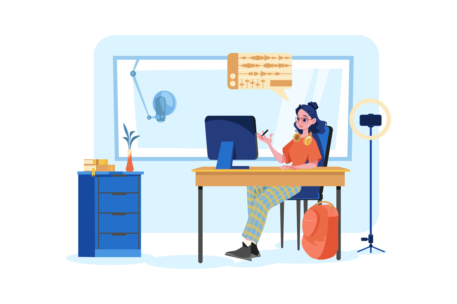 M536_Live Stream & Podcast Illustration Pack M536_Live Stream & Podcast Illustration Pack
