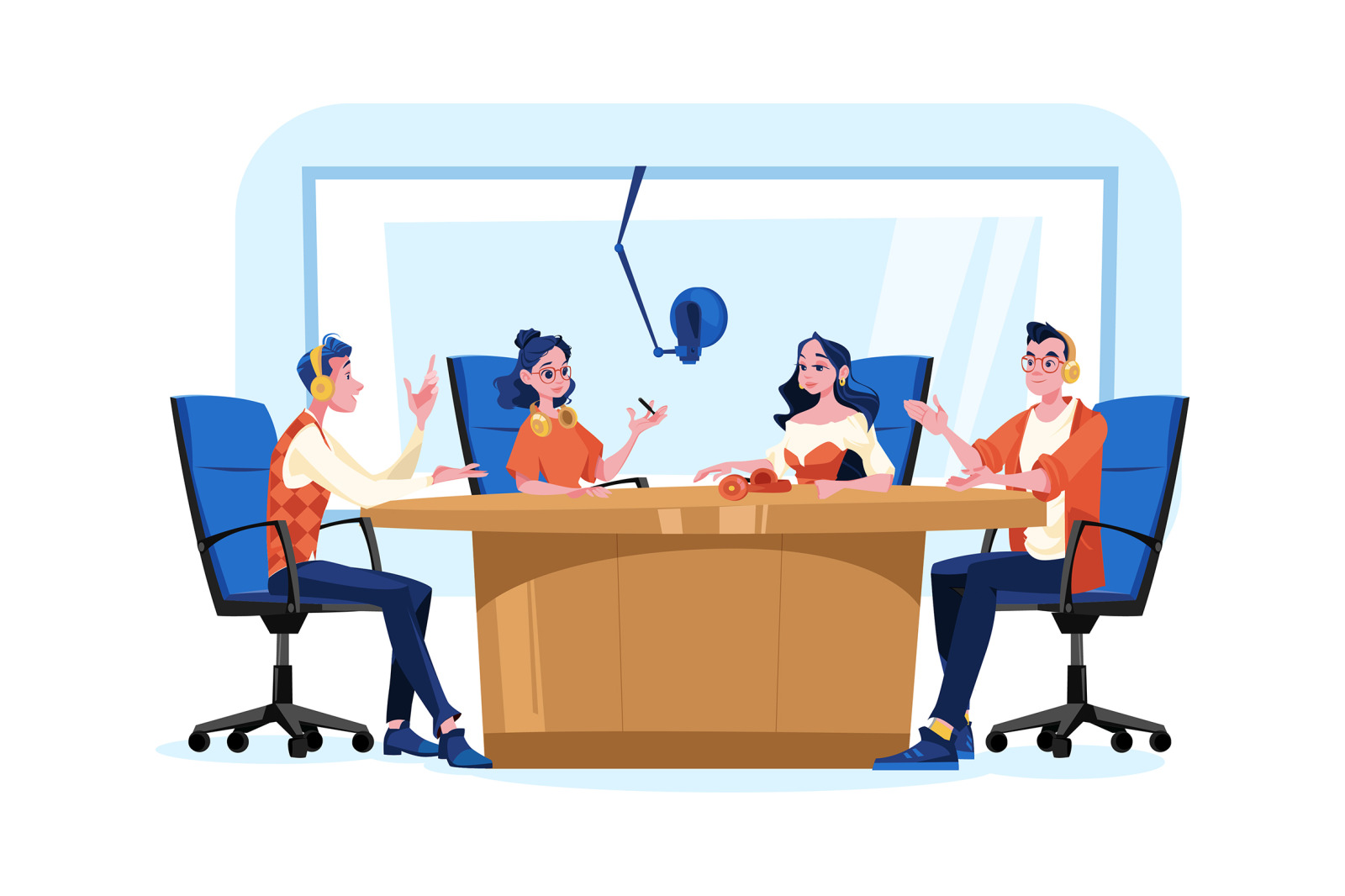 M536_Live Stream & Podcast Illustration Pack M536_Live Stream & Podcast Illustration Pack