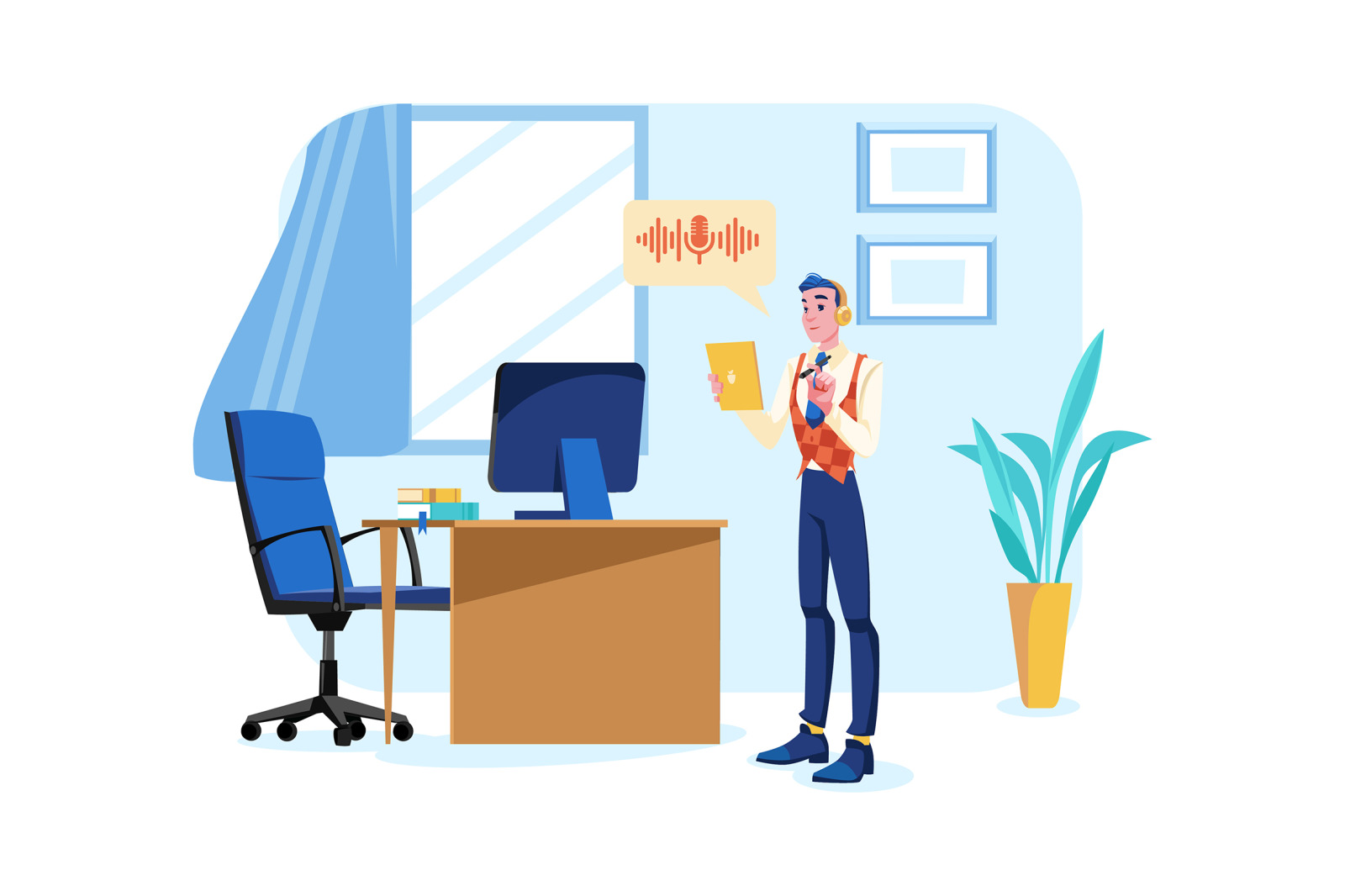 M536_Live Stream & Podcast Illustration Pack M536_Live Stream & Podcast Illustration Pack