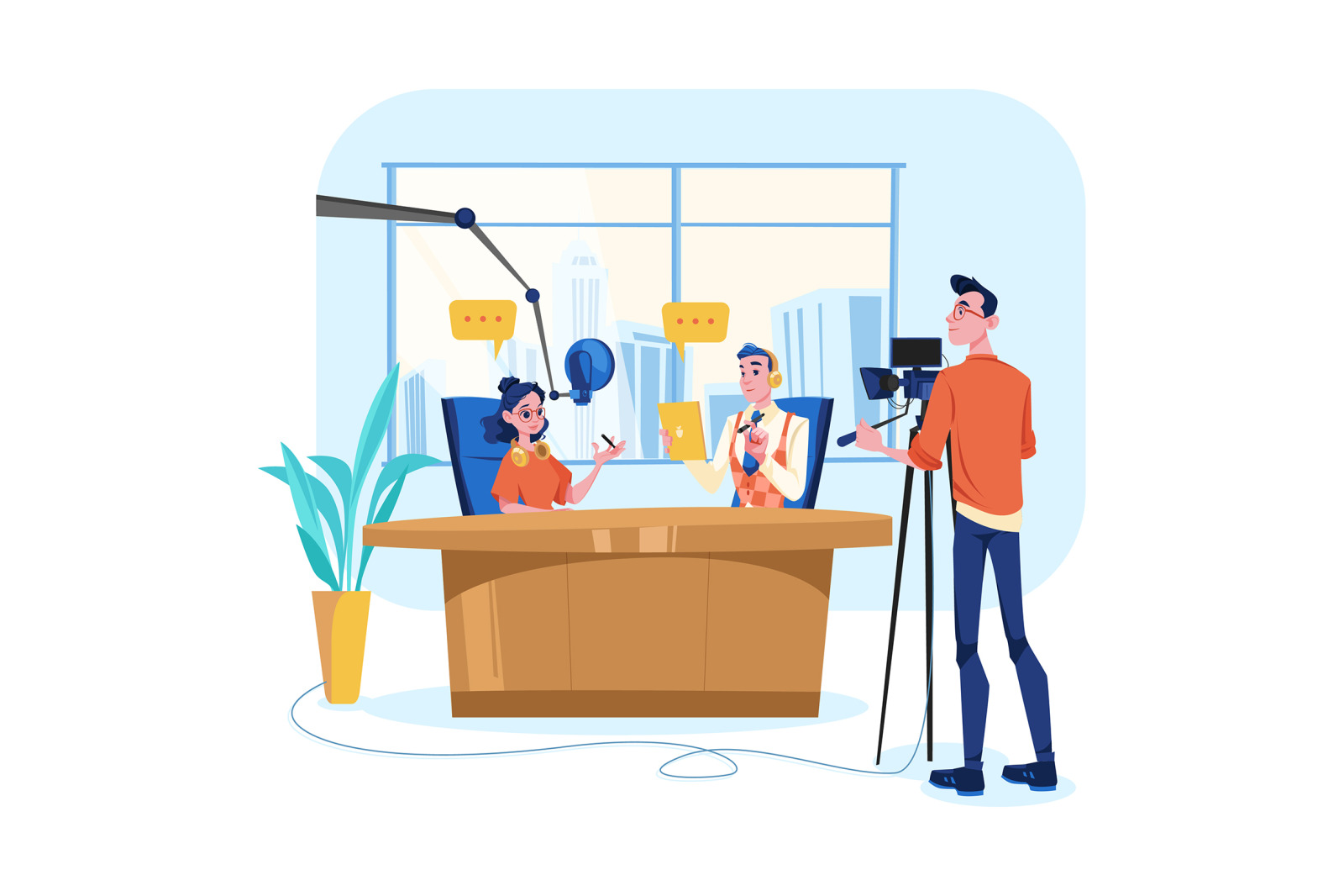 M536_Live Stream & Podcast Illustration Pack M536_Live Stream & Podcast Illustration Pack