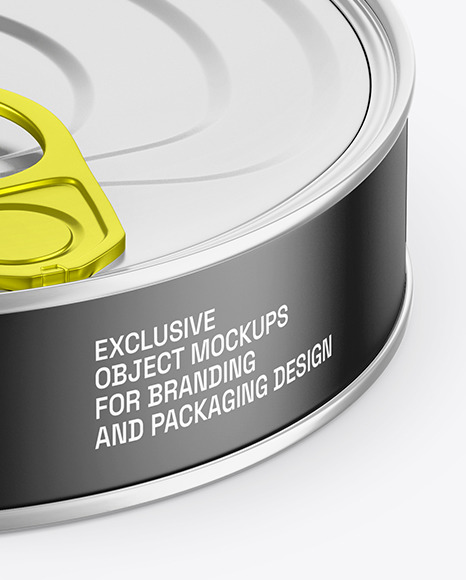 Matte Tin Can Mockup