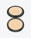 Opened Compact Powder Mockup