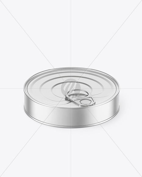 Metallic Tin Can Mockup