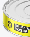 Metallic Tin Can Mockup