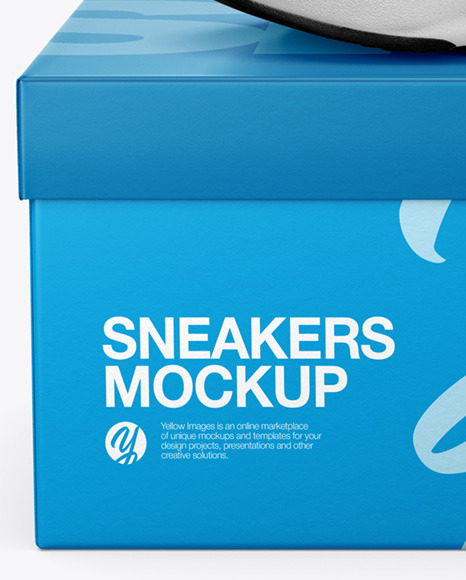 Sneaker with Box Mockup