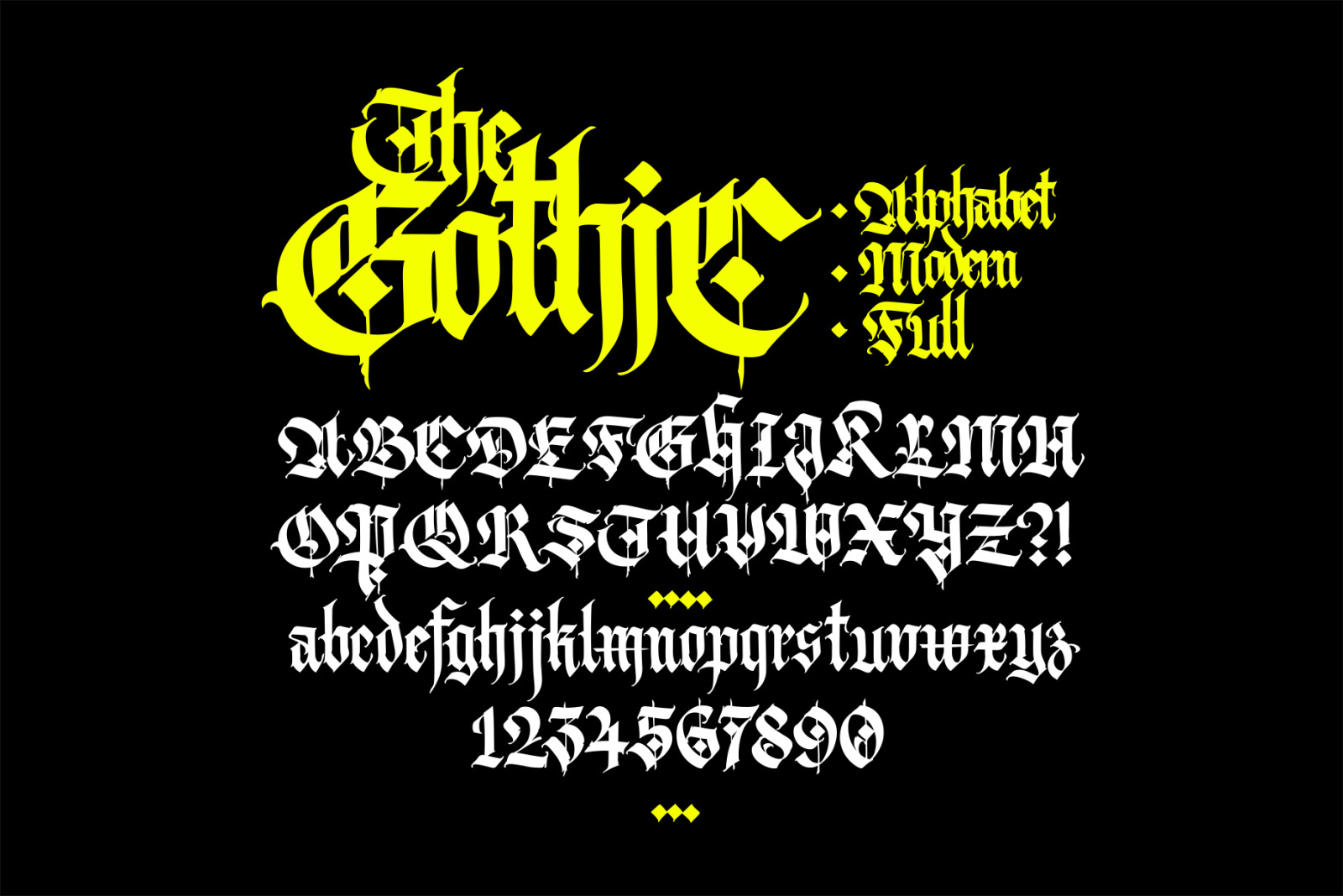 Gothic font 010