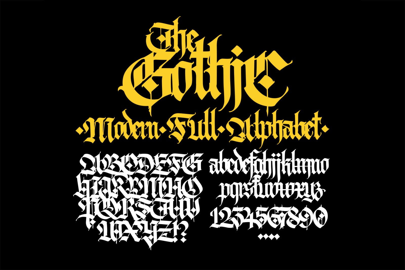 Gothic font 010