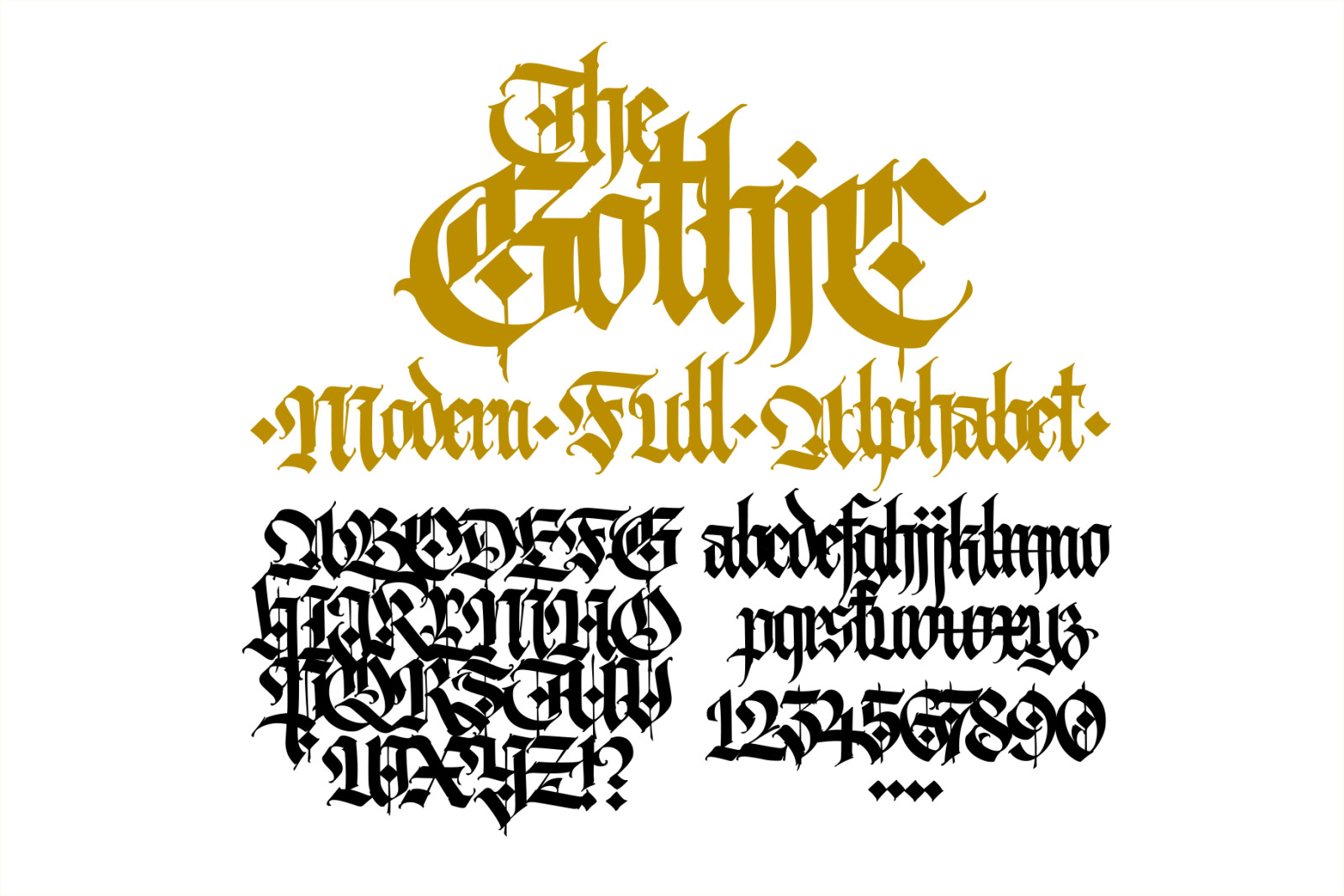 Gothic font 010