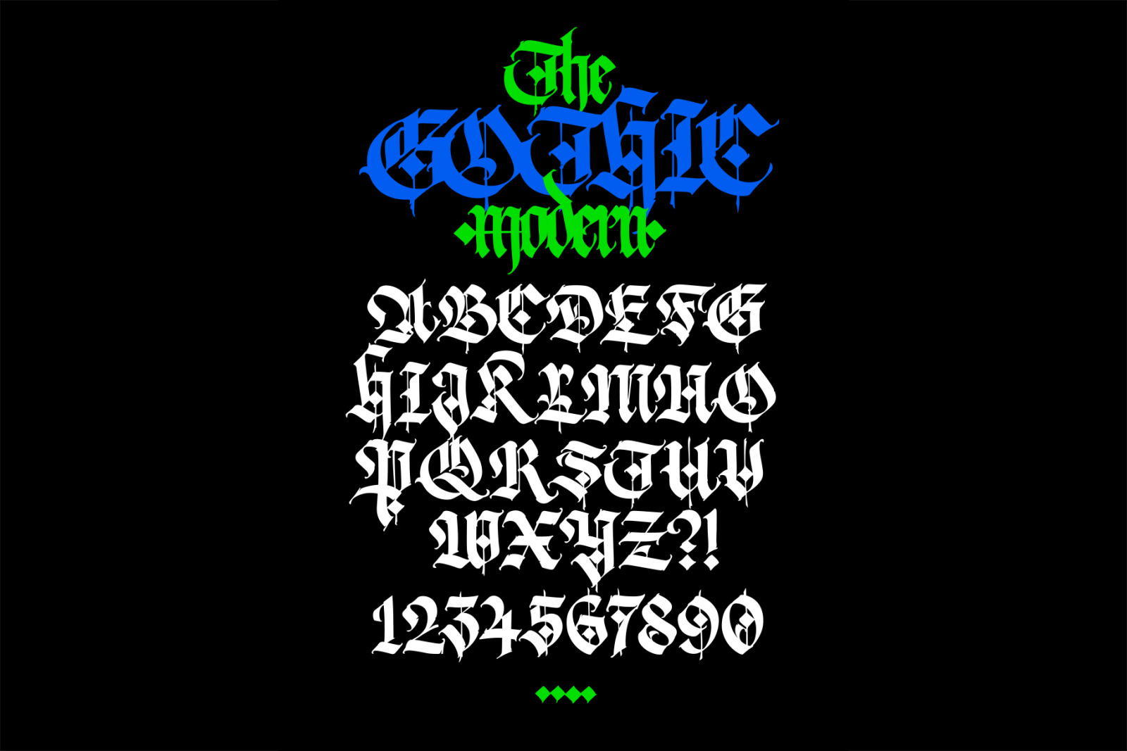 Gothic font 010