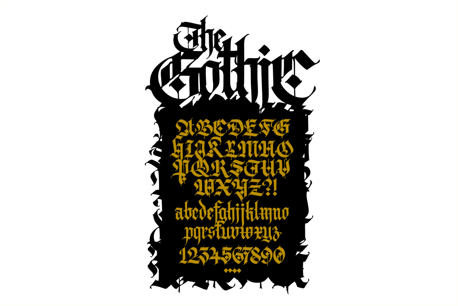 Gothic font 010