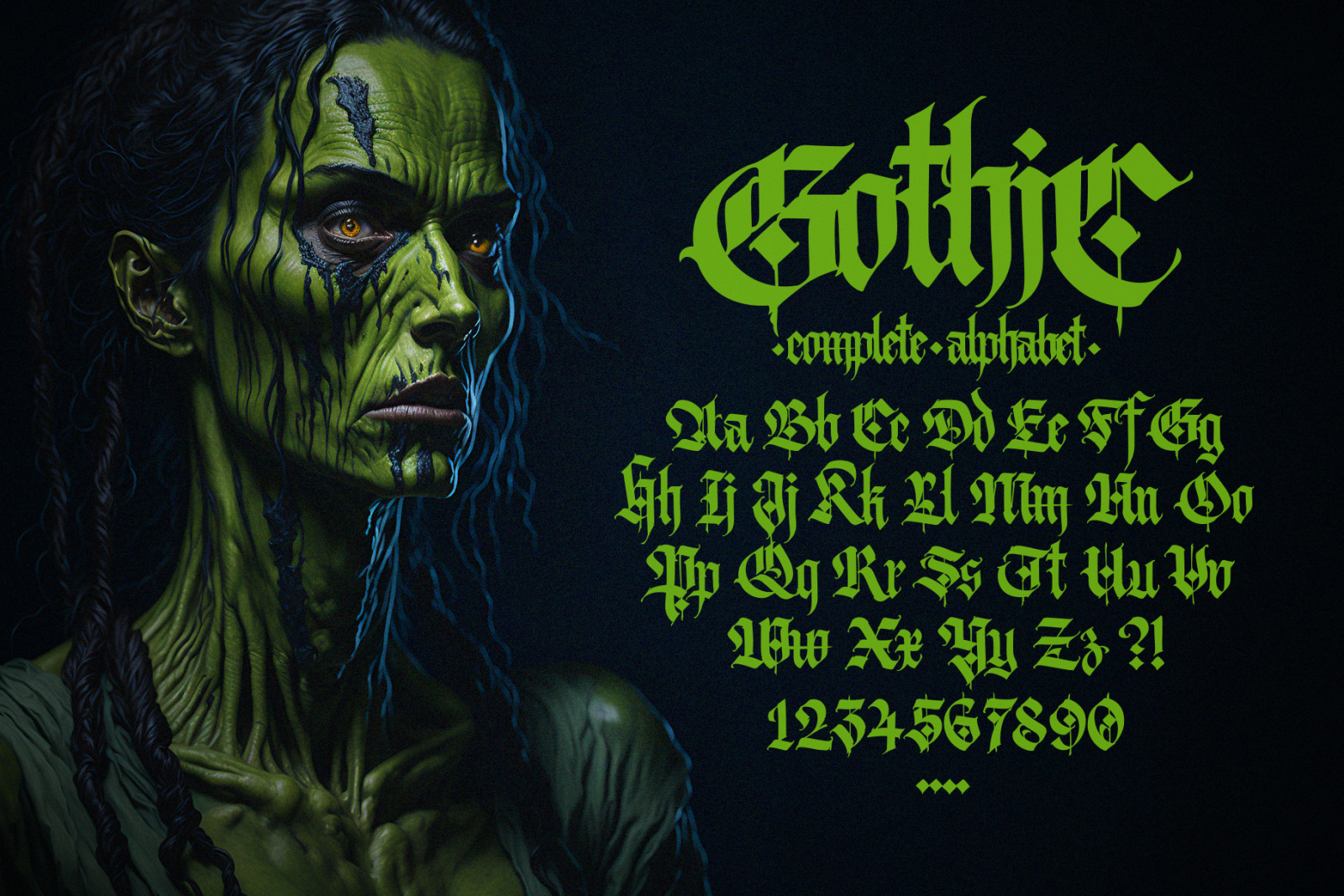 Gothic font 010