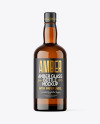 Amber Glass Bottle Mockup