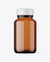100 ml Pharmacy Amber Glass Bottle Mockup 100 ml Pharmacy Amber Glass Bottle Mockup