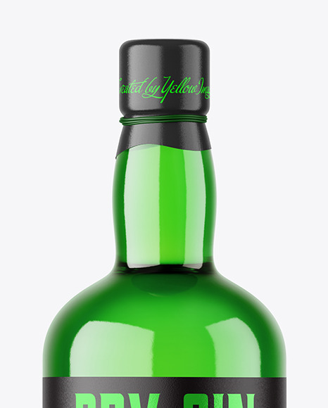 Colored Glass Bottle Mockup