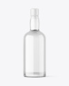 Clear Glass Vodka Bottle Mockup