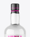 Clear Glass Vodka Bottle Mockup