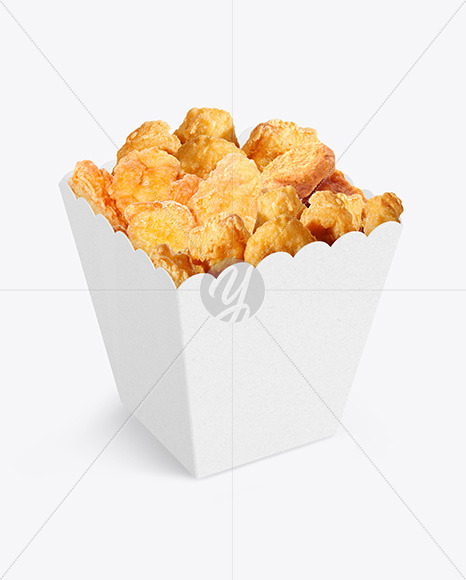 Kraft Bucket W/ Chicken Mockup