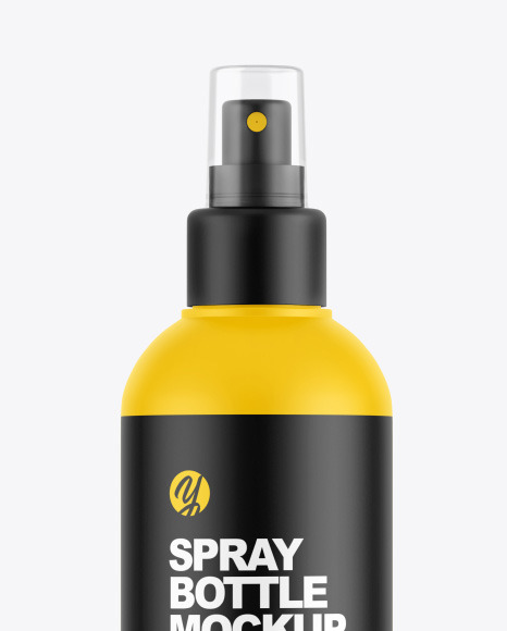 Matte Cosmetic Spray Bottle Mockup