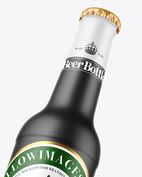 330ml Ceramic Beer Bottle Mockup