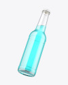 330ml Clear Glass Drink Bottle Mockup