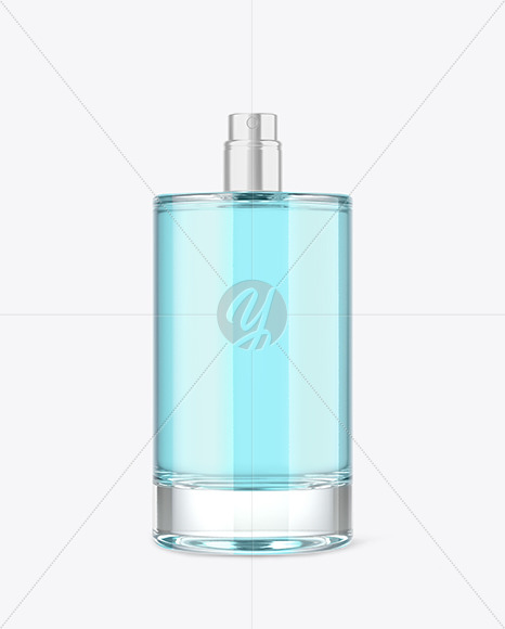 Clear Glass Perfume Bottle Mockup