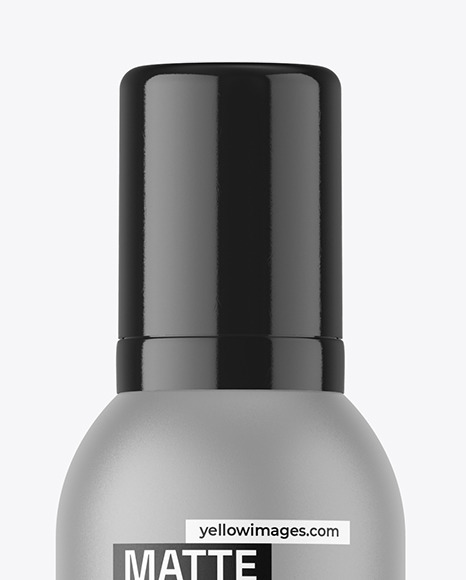 300ml Matte Mousse Bottle Mockup