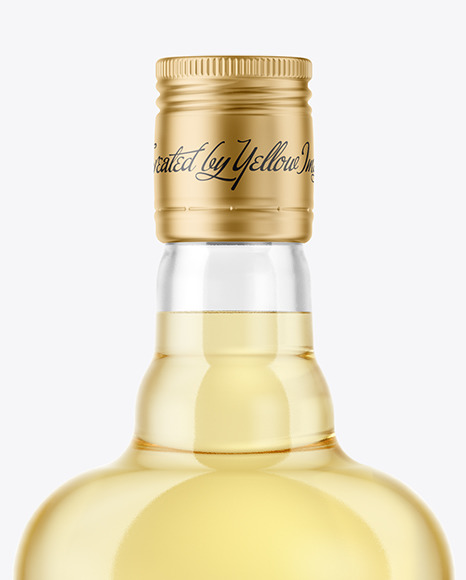 500ml Clear Glass Tequila Bottle Mockup