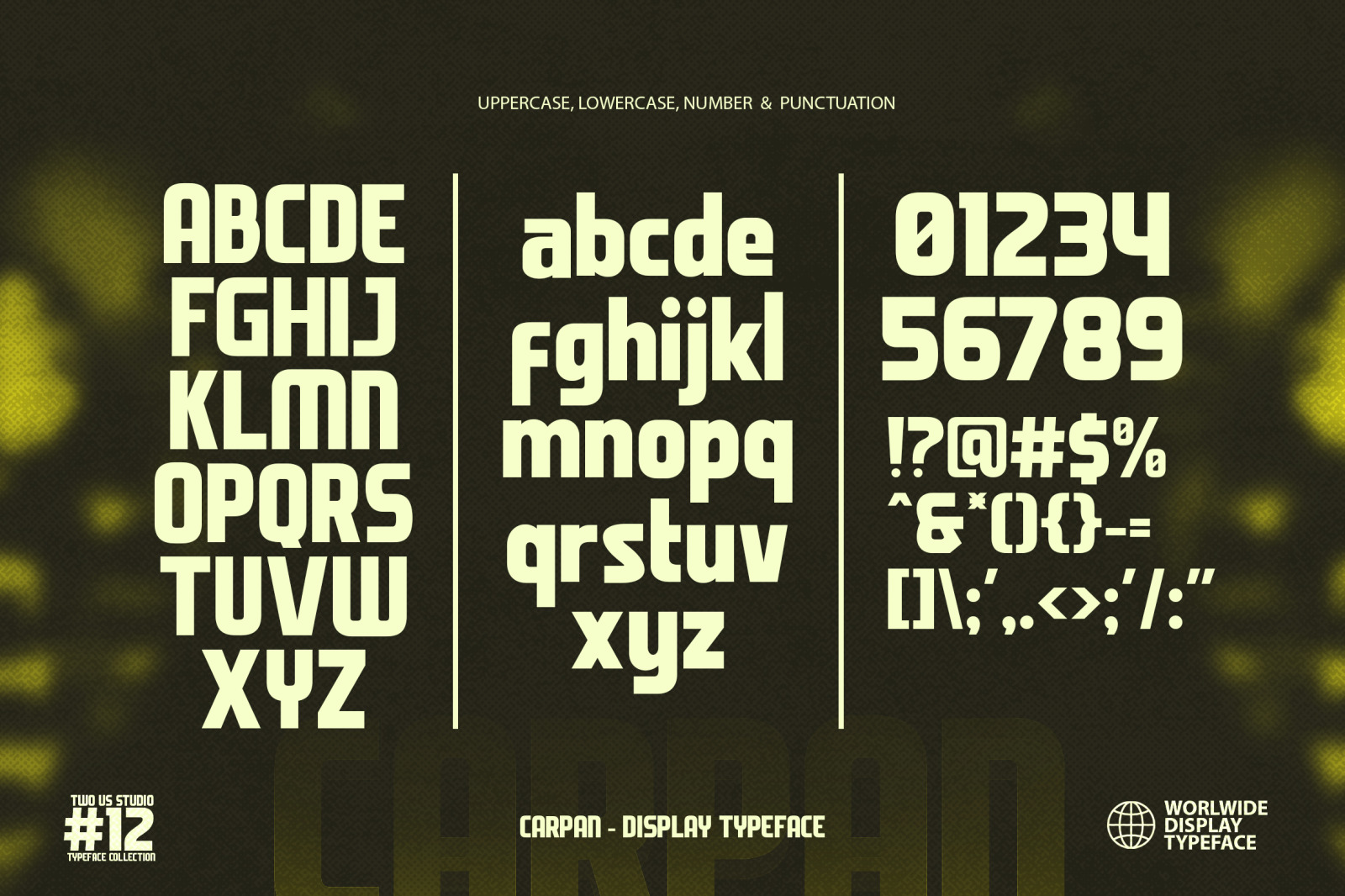 CARPAN - BOLD DISPLAY TYPEFACE