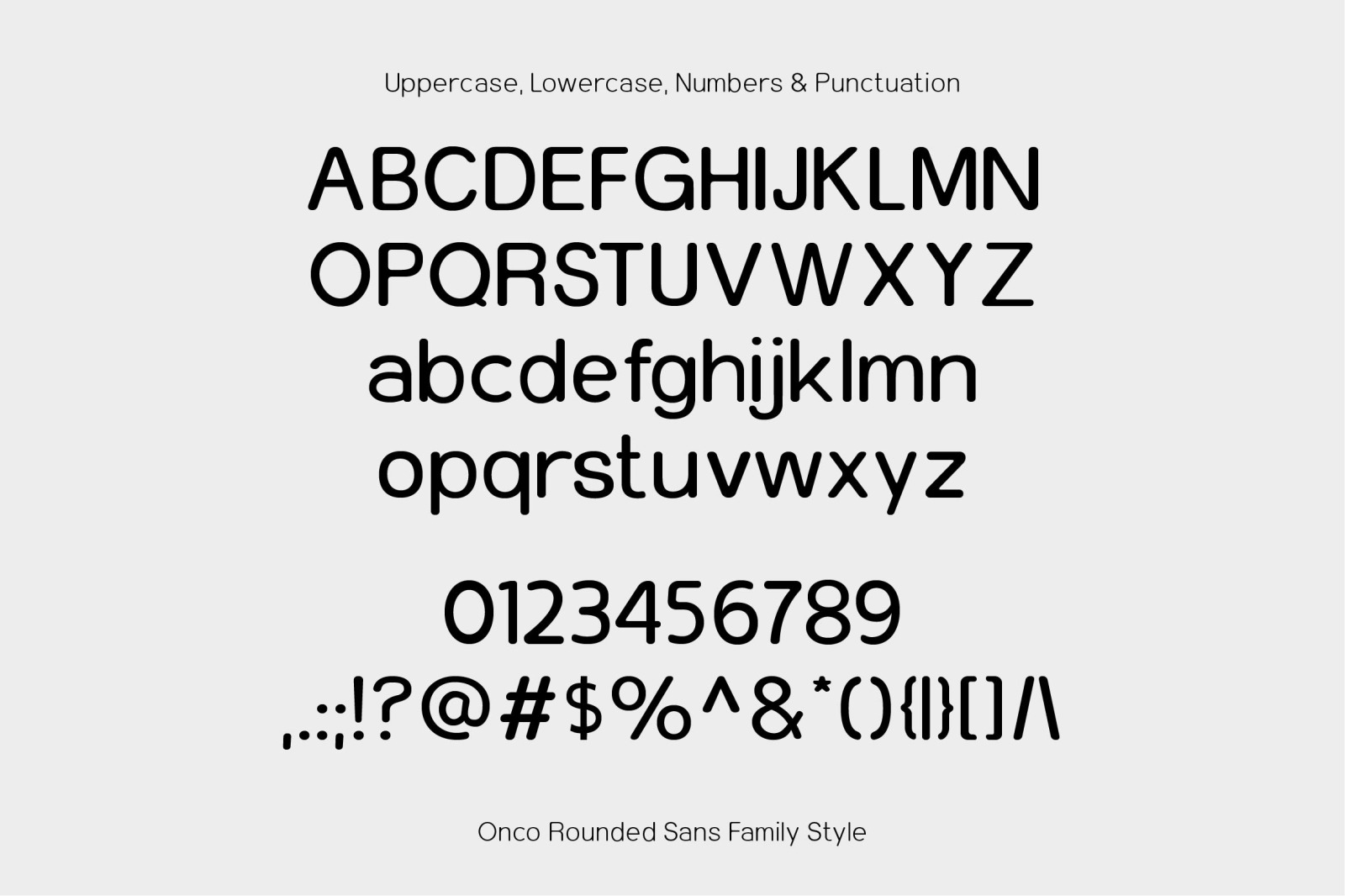 ONCO - ROUNDED SANS FAMILY FONT